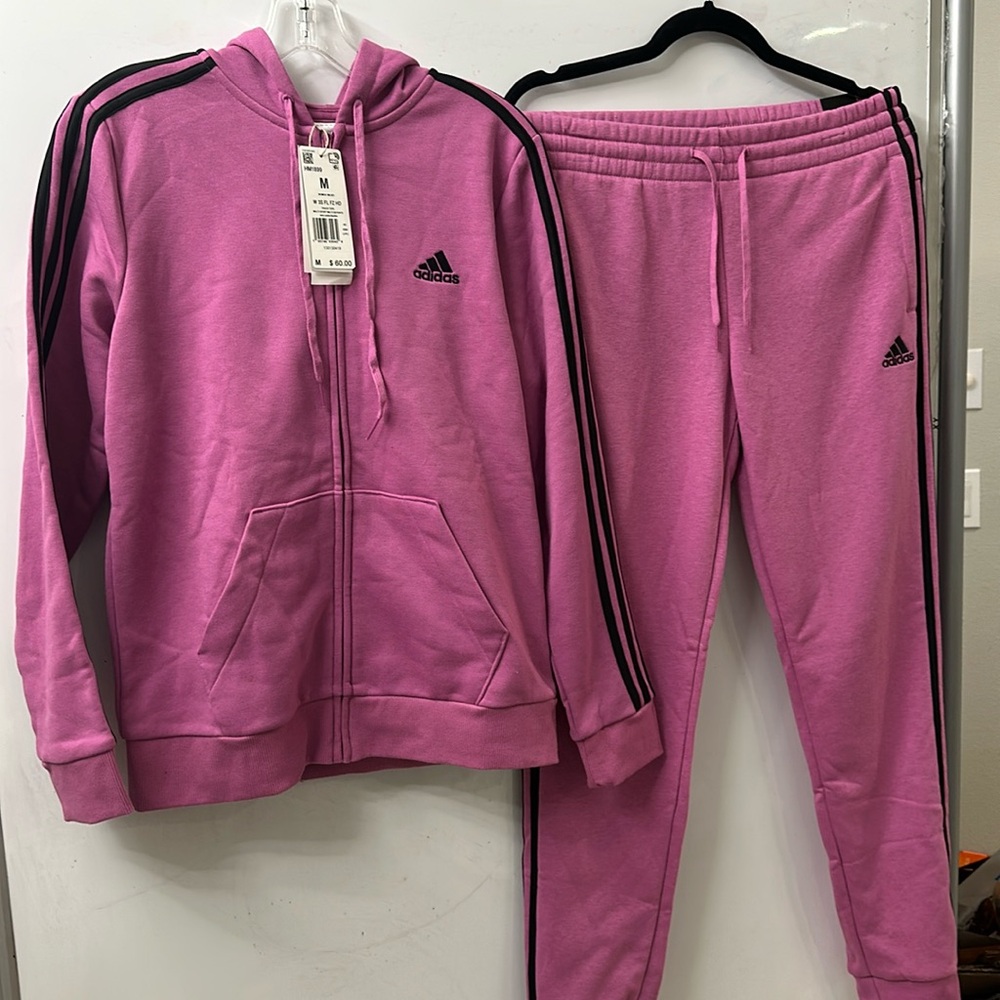 NWT - Women’s Adidas Track Suit Size M pink